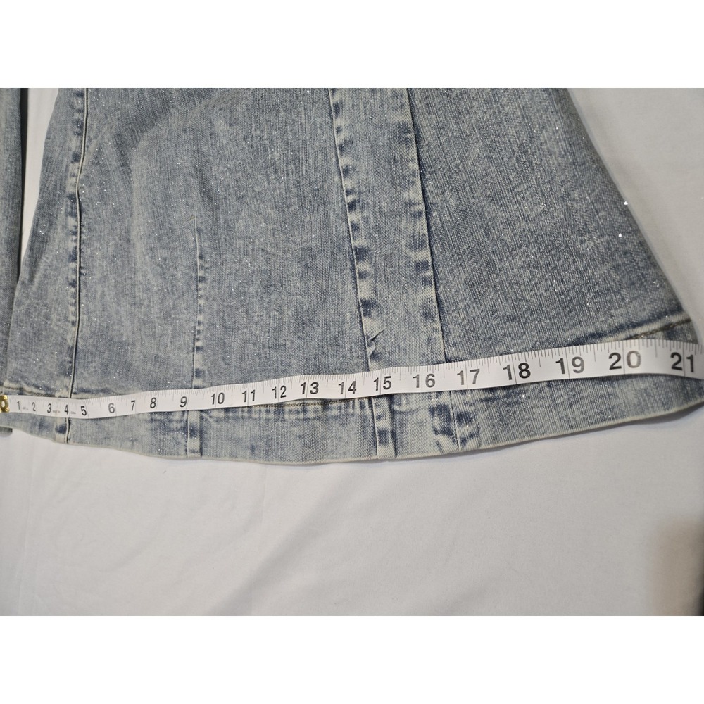 Festi Sky High Super Flare Jeans w/ Glitter Torrid Size 22S Bellbottom Festival - Picture 5 of 12